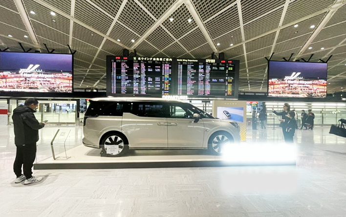 国際線空港でのプロモーション 店舗イメージ