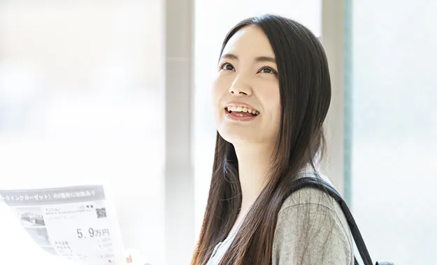大学でのチラシ単独サンプリング