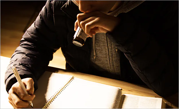 専門学校でのサンプリングイメージ